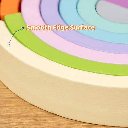 Montessori Wooden Rainbow Stacking Toy