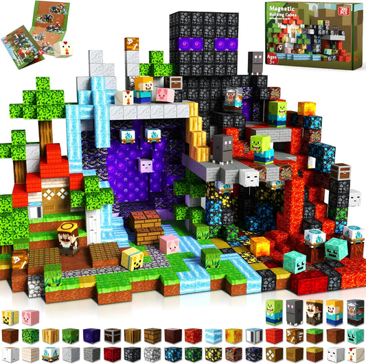 Minecraft 300PCS Magnetic Building Blocks - Halloween Ghost Portal 2025 Version