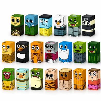 Italian Brainrot Magnetic Blocks 2cm/0.8" | 20/28 Figures | 40, 56 PCS