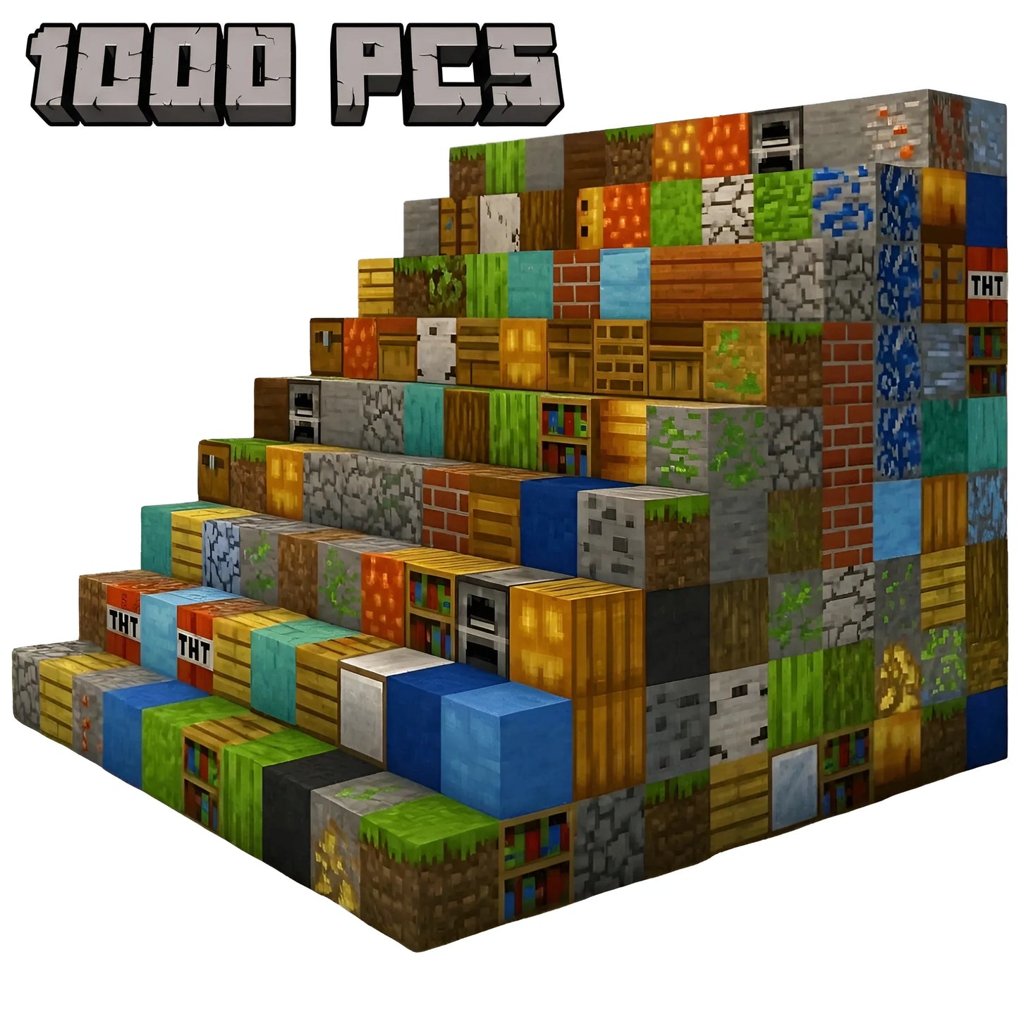Original Magnetic Blocks Mix & Match - 100, 200, 300, 500, 1000 PCS | Pixel World