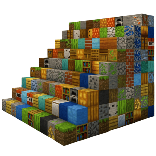 Minecraft Magnetic Blocks - Mix and Match