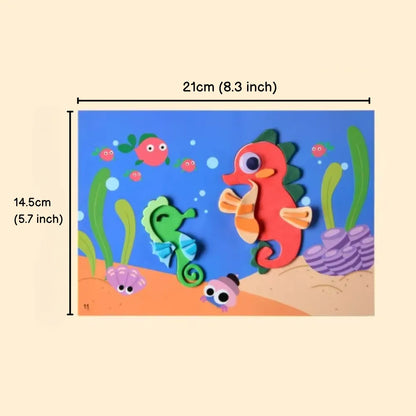 Montessori 3D EVA-Schaumstoff-Aufkleberpuzzles