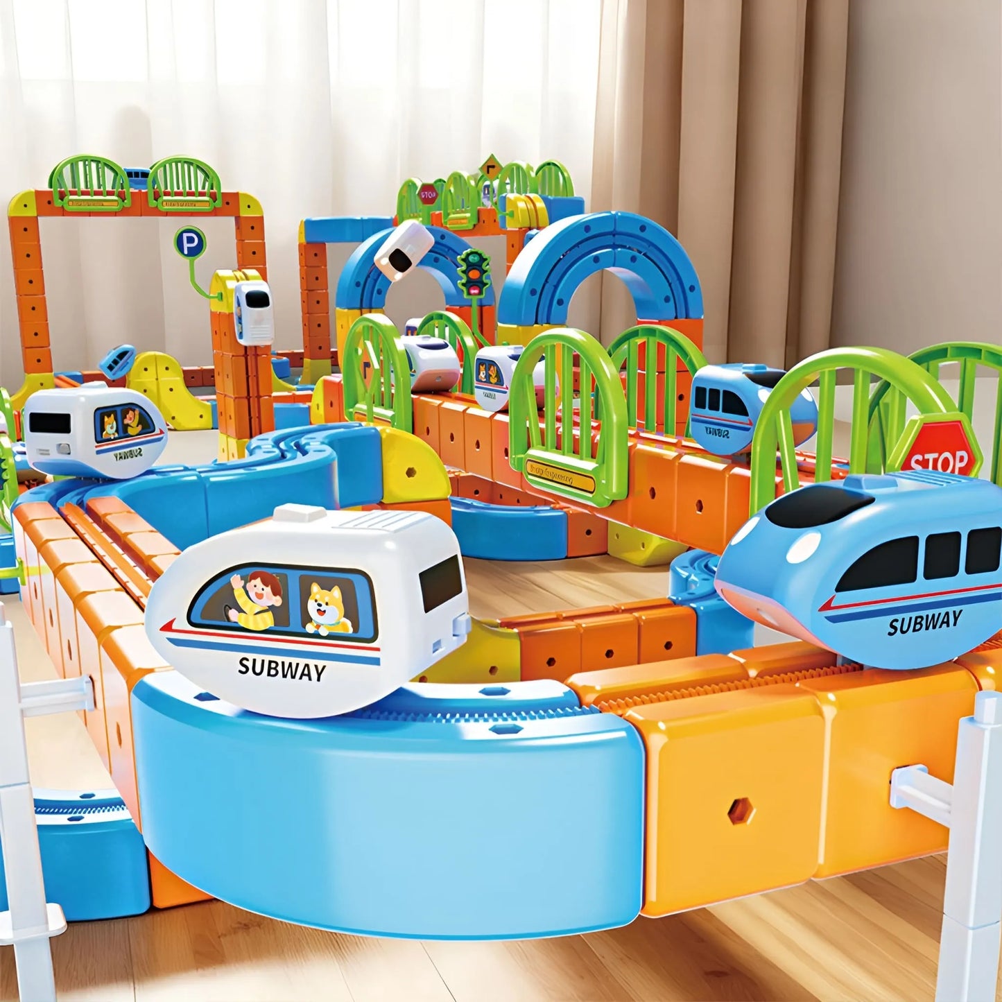 Onenazo Electric Train Set 91, 127 PCS