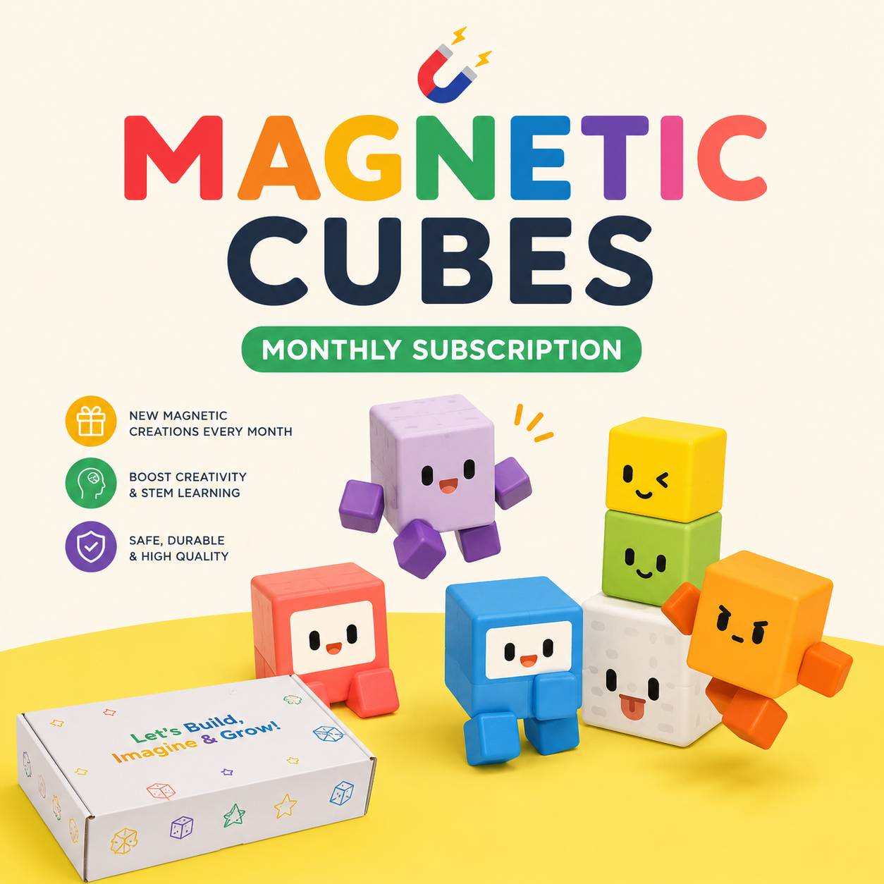 Magnetic Blocks Monthly Subscription