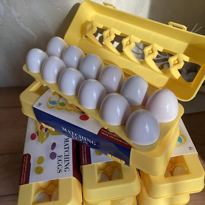 Montessori-Ostereier mit geometrischen Formen