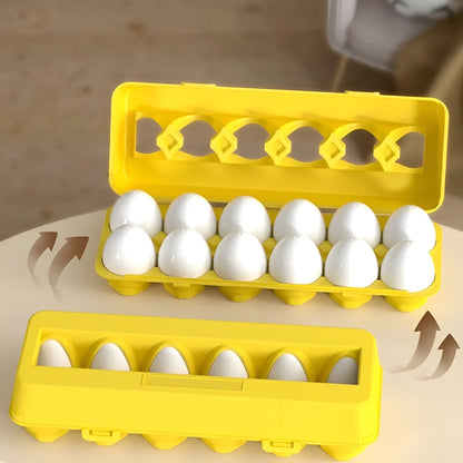 Montessori-Ostereier mit geometrischen Formen