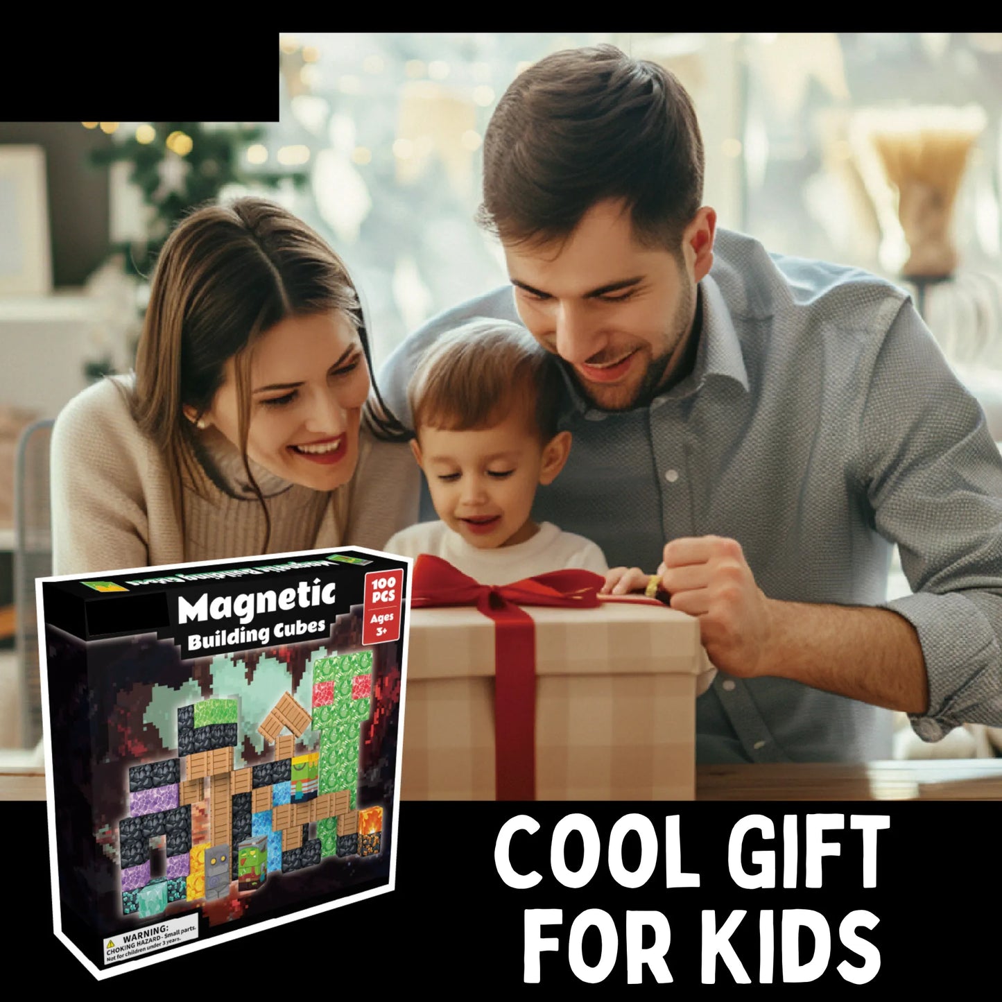 Magnetic Blocks with LED Light Up Blocks 100, 200 PCS | Monster