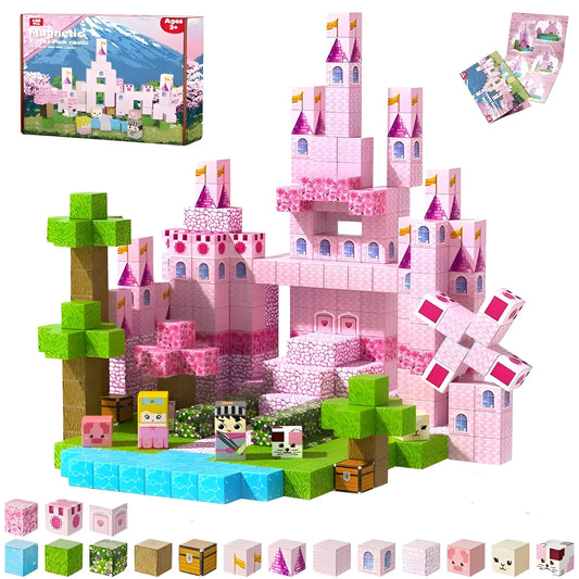 Onenazo Magnetische Bausteine, 100 Teile | Prinzessinnenschloss
