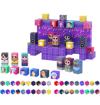 Onenazo Magnetische Bausteine – Musik 100, 150 Stück | 2 cm