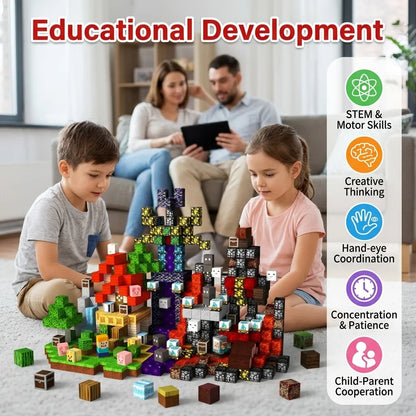 Magnetische Bausteine, 150 Teile | Mystischer Netherwald