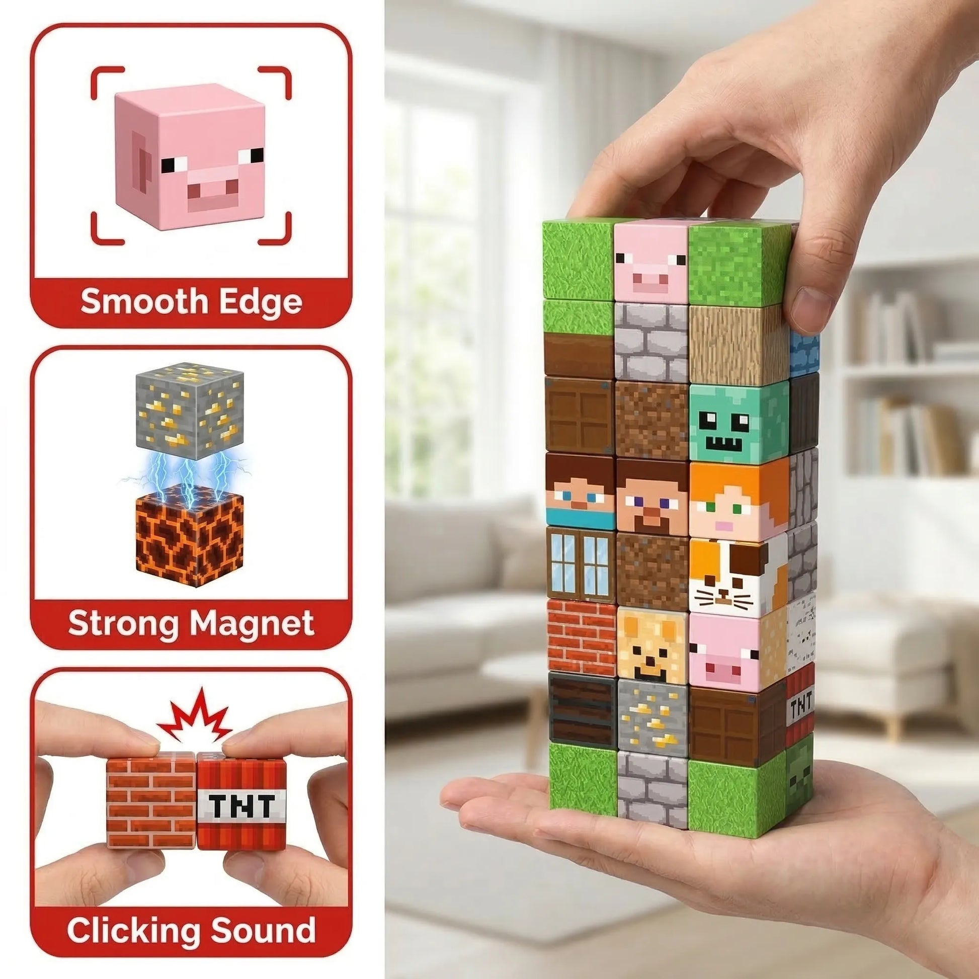 Onenazo Magnetic Building Blocks for Kids 150 PCS | Gift for Boys
