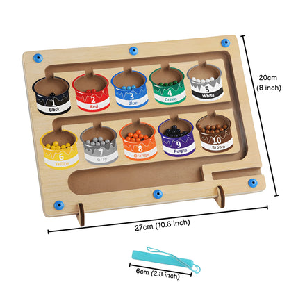 Montessori Magnetic Color and Number Maze