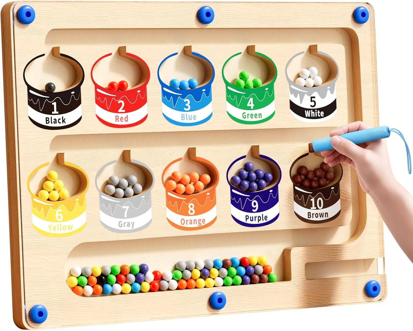 Onenazo Magnetic Color and Number Maze