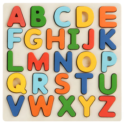 Onenazo Montessori Puzzles - Letters, Shapes, Numbers