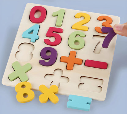 Onenazo Montessori Puzzles - Letters, Shapes, Numbers