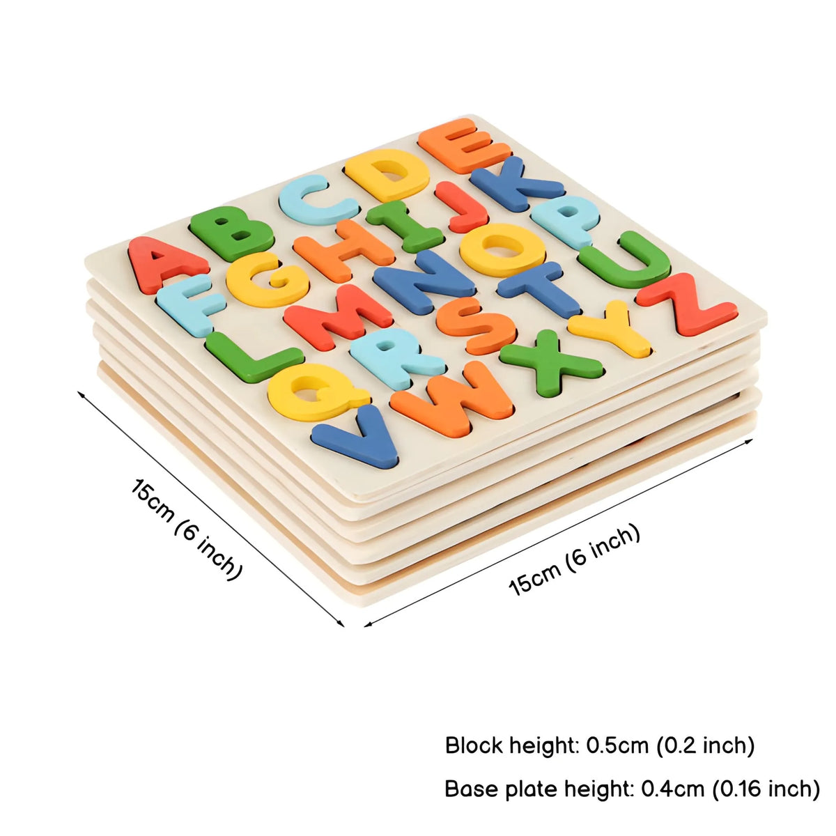Puzzle Pattern Letters Onenazo Montessori Puzzles | Numbers, Shapes & Letters Learning Set for ...