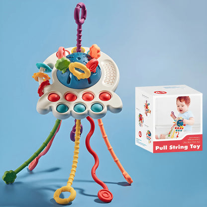 Onenazo 7-in-1 Octopus Silicone Pulling Toy