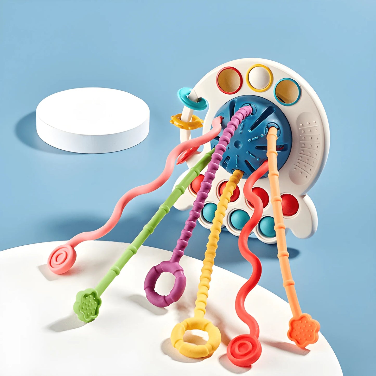 Onenazo 7-in-1 Octopus Silicone Pulling Toy