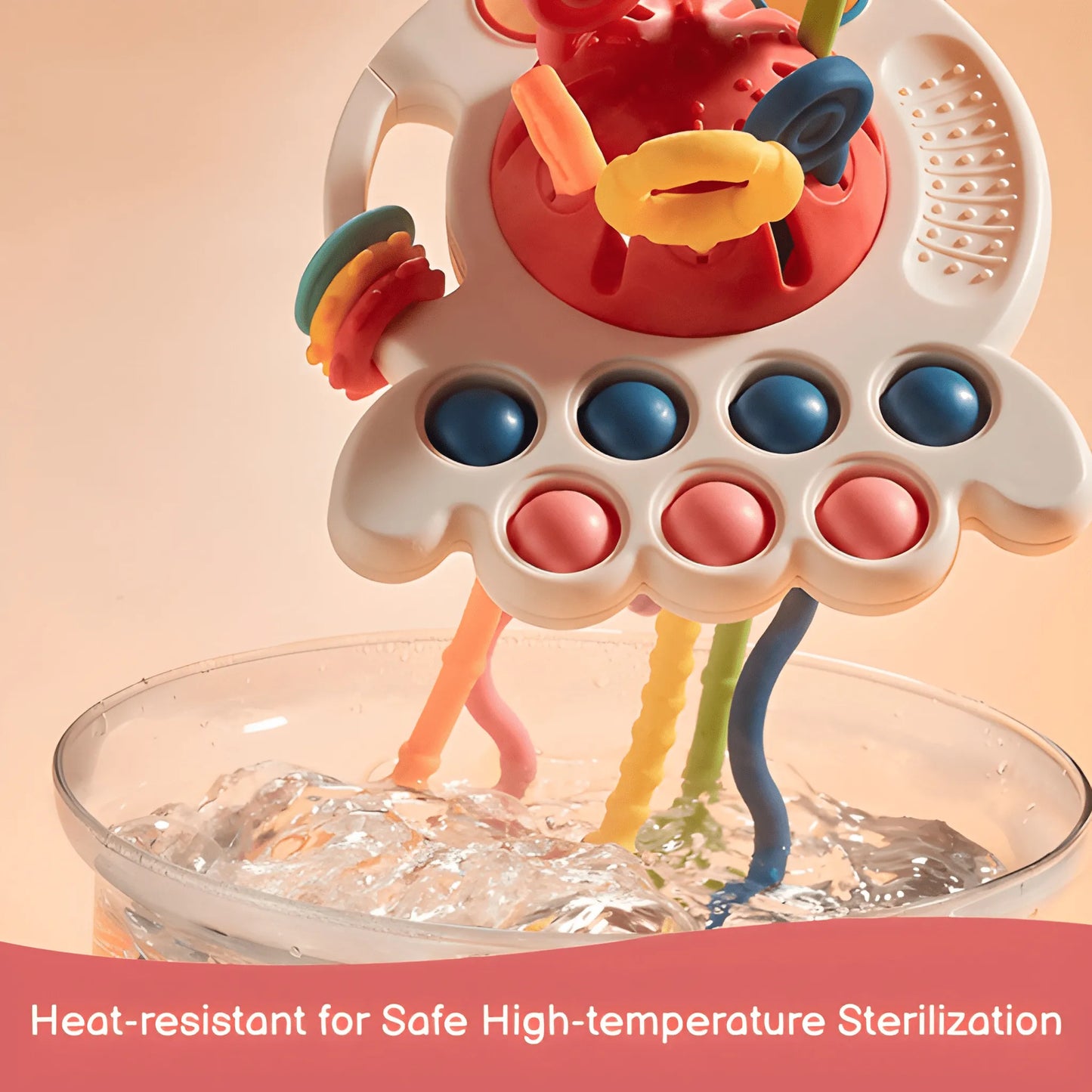 Onenazo 7-in-1 Octopus Silicone Pulling Toy