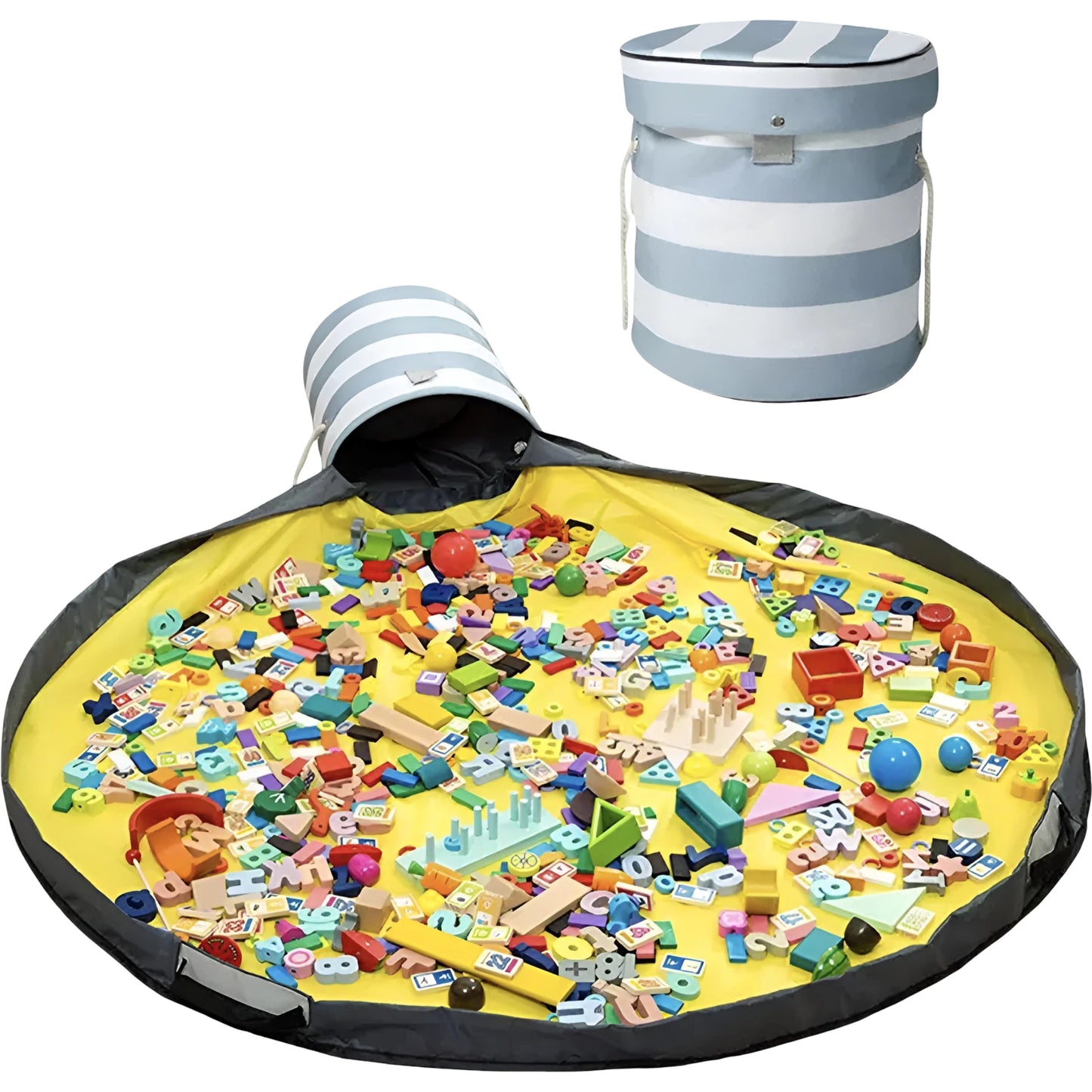 Onenazo 2-in-1 Spielzeug-Aufbewahrungskorb und Spielmatte