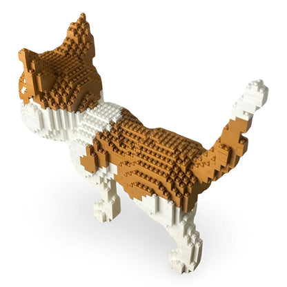 building blocks orange and white cat img 1