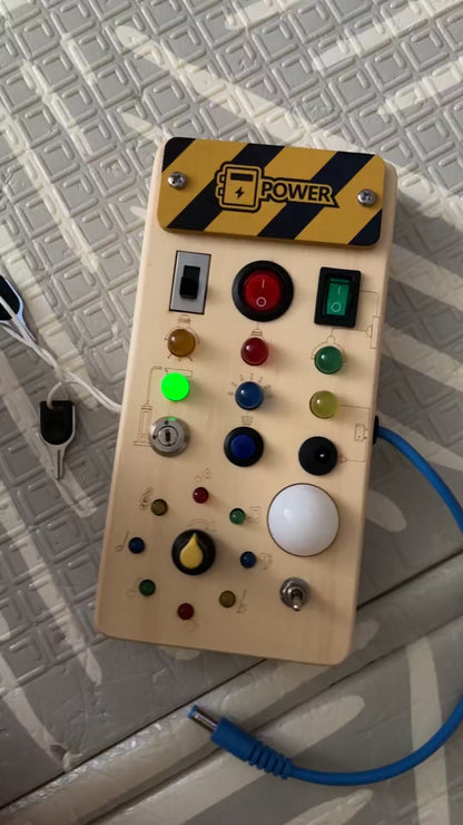 Montessori Wooden LED Switch Board