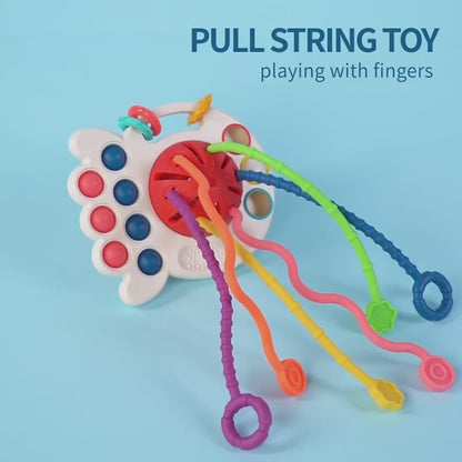 Montessori 4-in-1 Oktopus Silikon-Ziehspielzeug