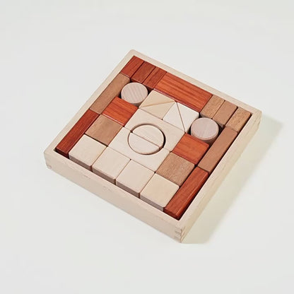 Montessori Naturholz-Bausteine