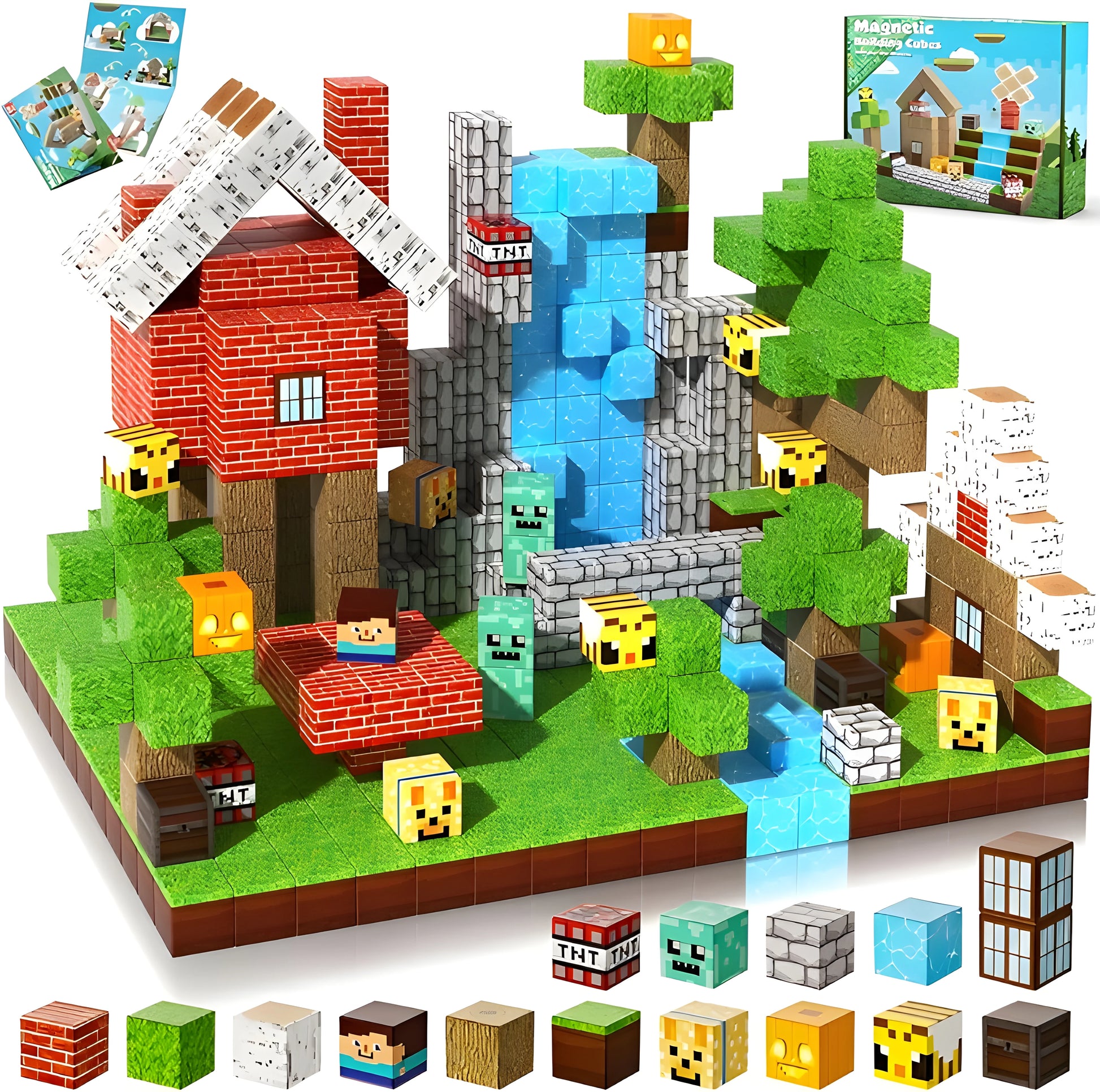 Onenazo magnetic building blocks forest