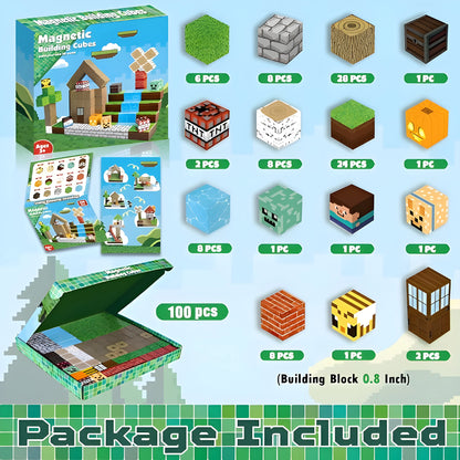 Onenazo magnetic building blocks forest